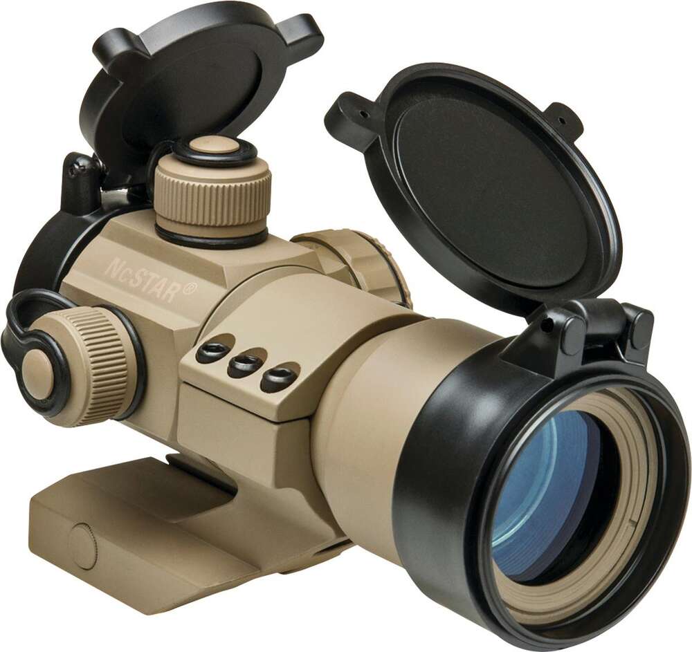 Scopes NC Star 35mm Red/Green/Blue Dot Optic NCSTAR DOT SIGHT RED/GRN/BLU TAN • Model: 35mm Red/Green/Blue Dot Optic